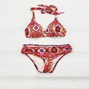 Victoria's Secret Bikini Size Large Pink Purple